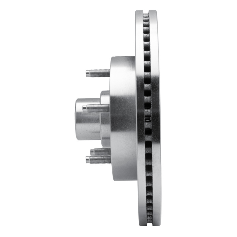 Ford E-150 Club Wagon Brake Rotor (1) - Front Right - R1 Concepts - Drilled & Slotted - Silver - `04-`06